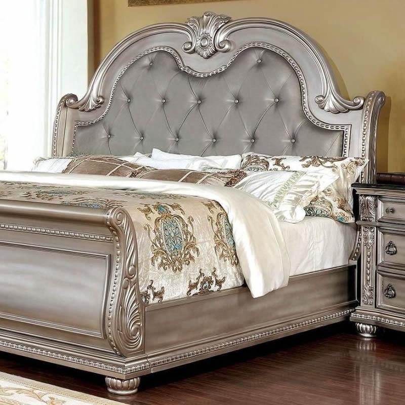  Furniture of America Fromberg Queen Sleigh Bed CM7670CPN-Q-BED IMAGE 2