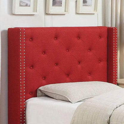  Furniture of America Anabelle Twin Upholstered Panel Bed CM7677RD-T-BED IMAGE 3