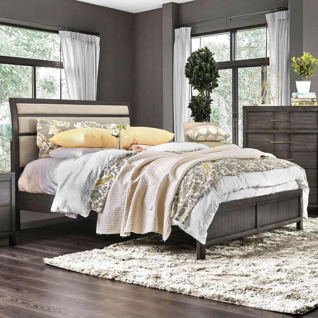  Furniture of America Berenice CM7580GY-EK King Bed IMAGE 3