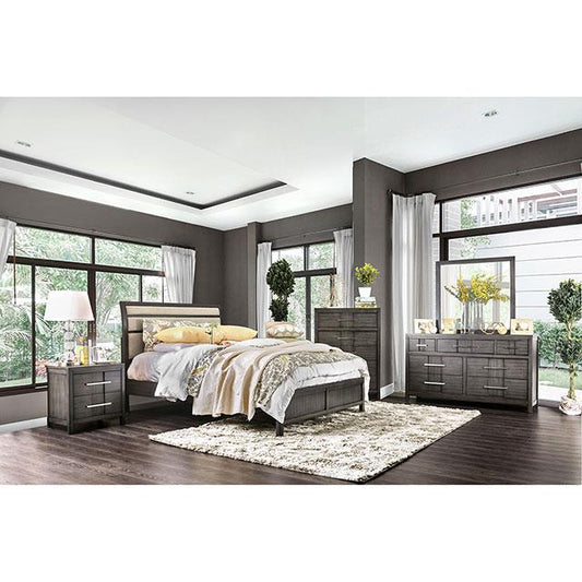 Furniture of America Berenice 2-Drawer Nightstand CM7580GY-N IMAGE 1