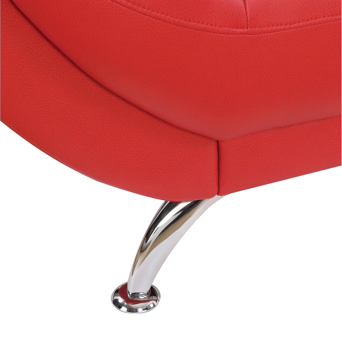  Furniture of America Reanna Stationary Leatherette Loveseat CM6414RD-LV IMAGE 3