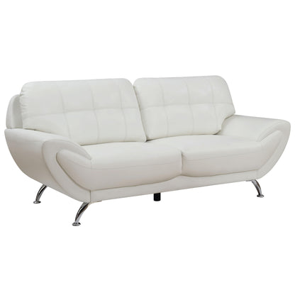  Furniture of America Reanna Stationary Leatherette Sofa CM6414WH-SF IMAGE 1