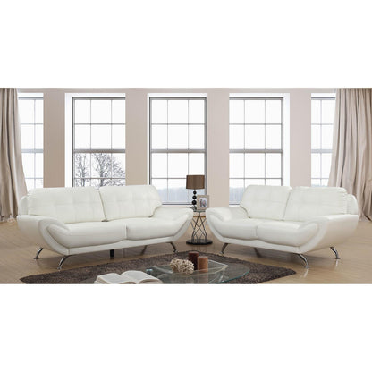  Furniture of America Reanna Stationary Leatherette Chair CM6414WH-CH IMAGE 5