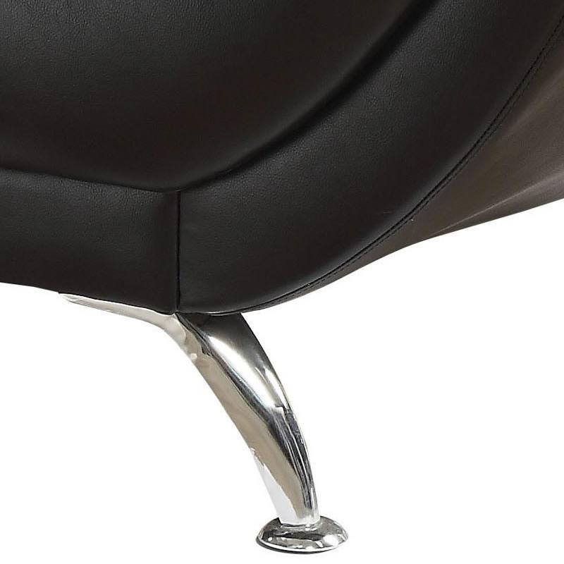  Furniture of America Reanna Stationary Leatherette Loveseat CM6414BK-LV IMAGE 3