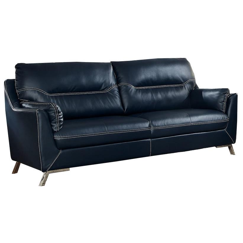  Furniture of America Nichola Stationary Leatherette Sofa CM6008BL-SF IMAGE 1