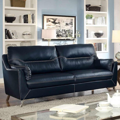  Furniture of America Nichola Stationary Leatherette Sofa CM6008BL-SF IMAGE 2