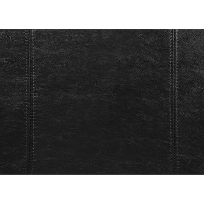  Furniture of America Perla Stationary Leather Look Sofa CM6424BK-SF IMAGE 4
