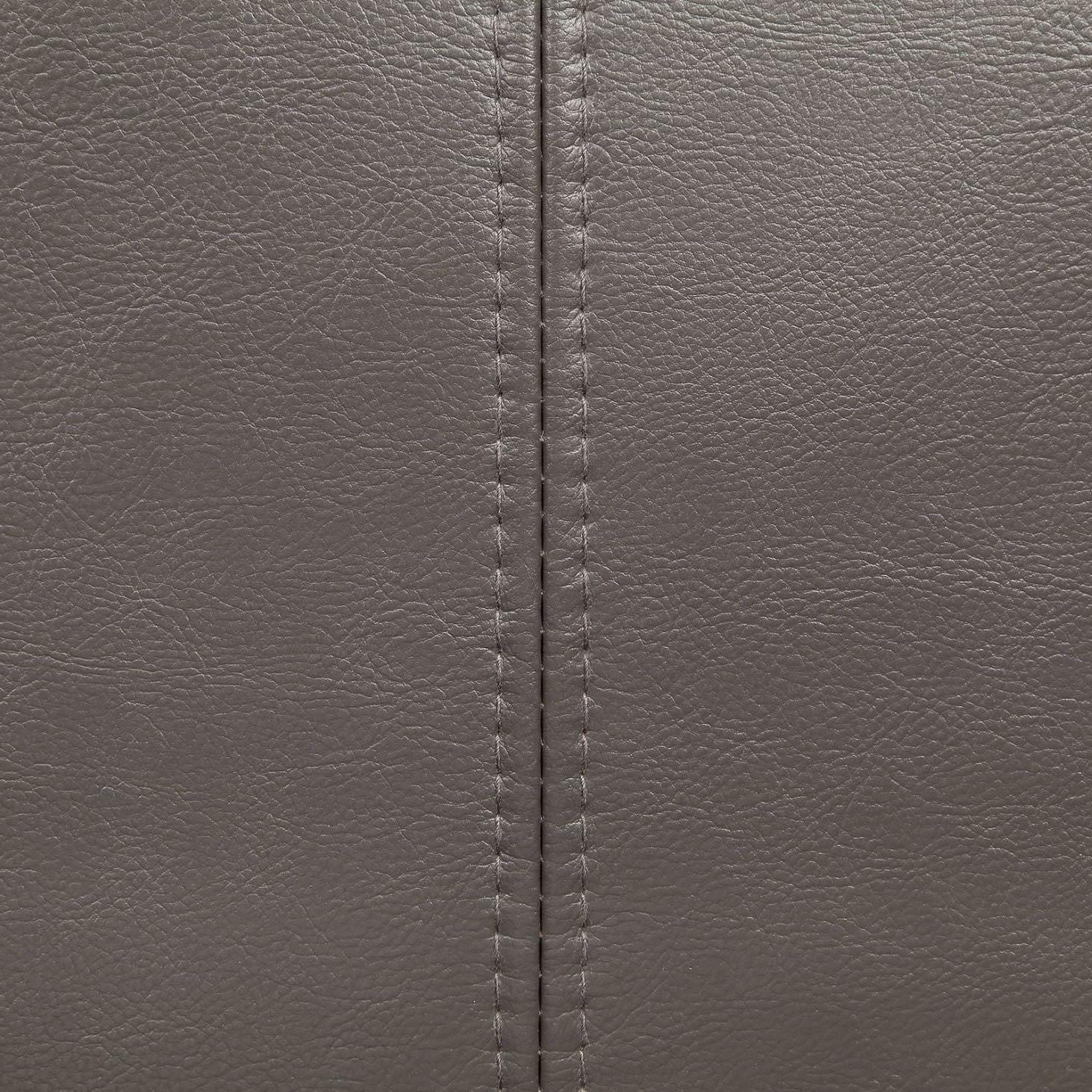  Furniture of America Monika Stationary Leather Look Loveseat CM6423GY-LV IMAGE 4