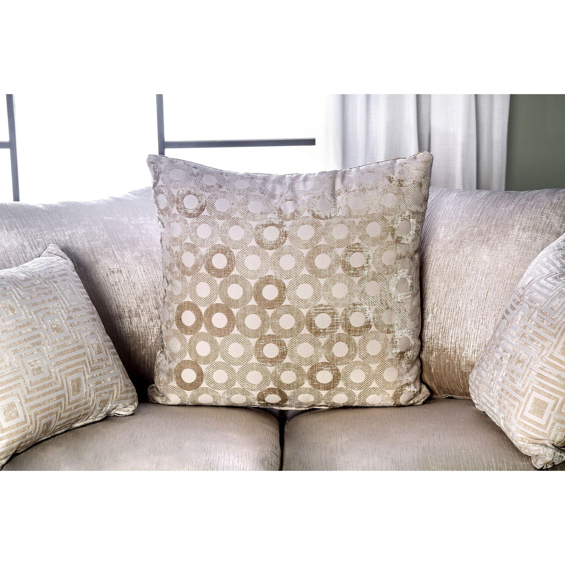  Furniture of America Benigno Stationary Fabric Sofa SM6411-SF IMAGE 6