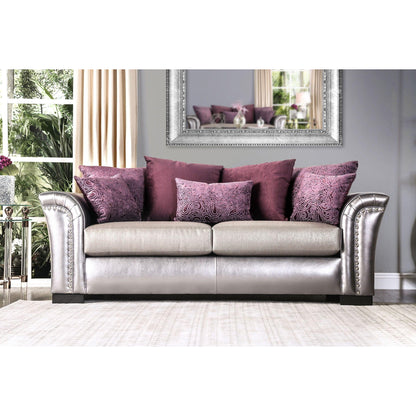  Furniture of America Benigno Stationary Fabric Sofa SM6412-SF IMAGE 2
