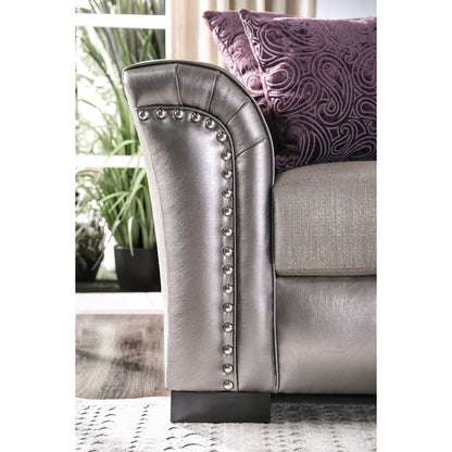  Furniture of America Benigno Stationary Fabric Sofa SM6412-SF IMAGE 5