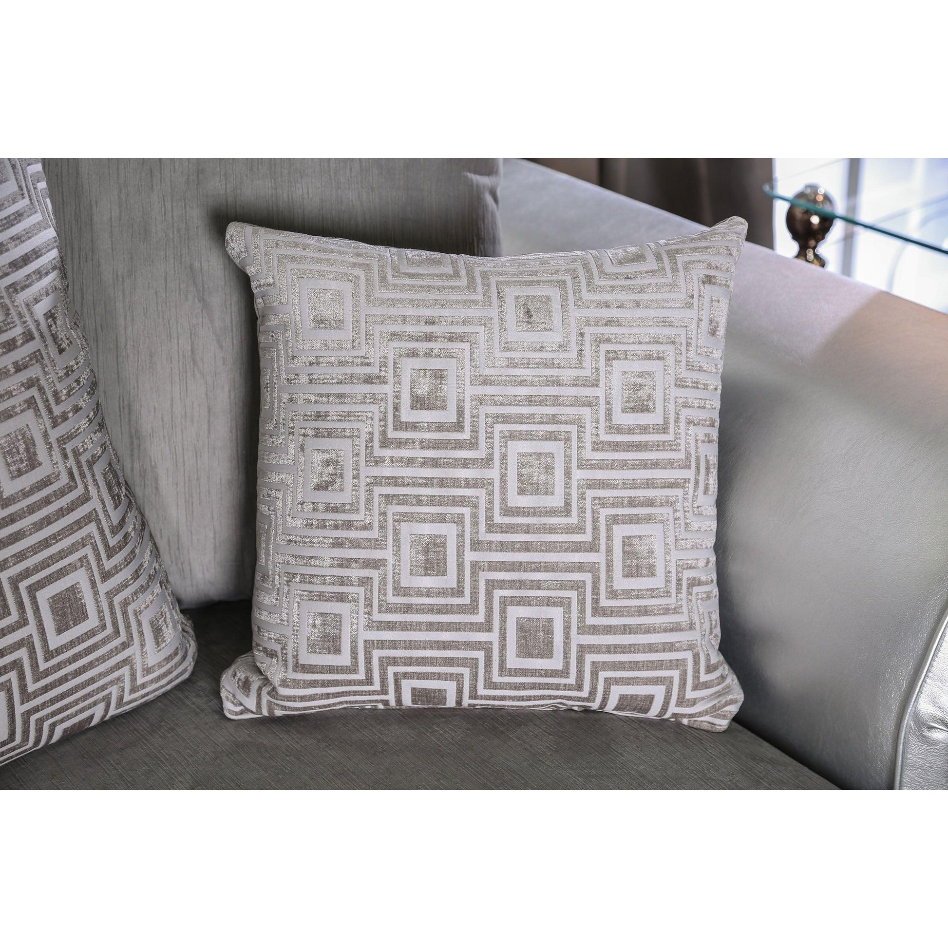  Furniture of America Benigno Stationary Fabric Loveseat SM6413-LV IMAGE 2