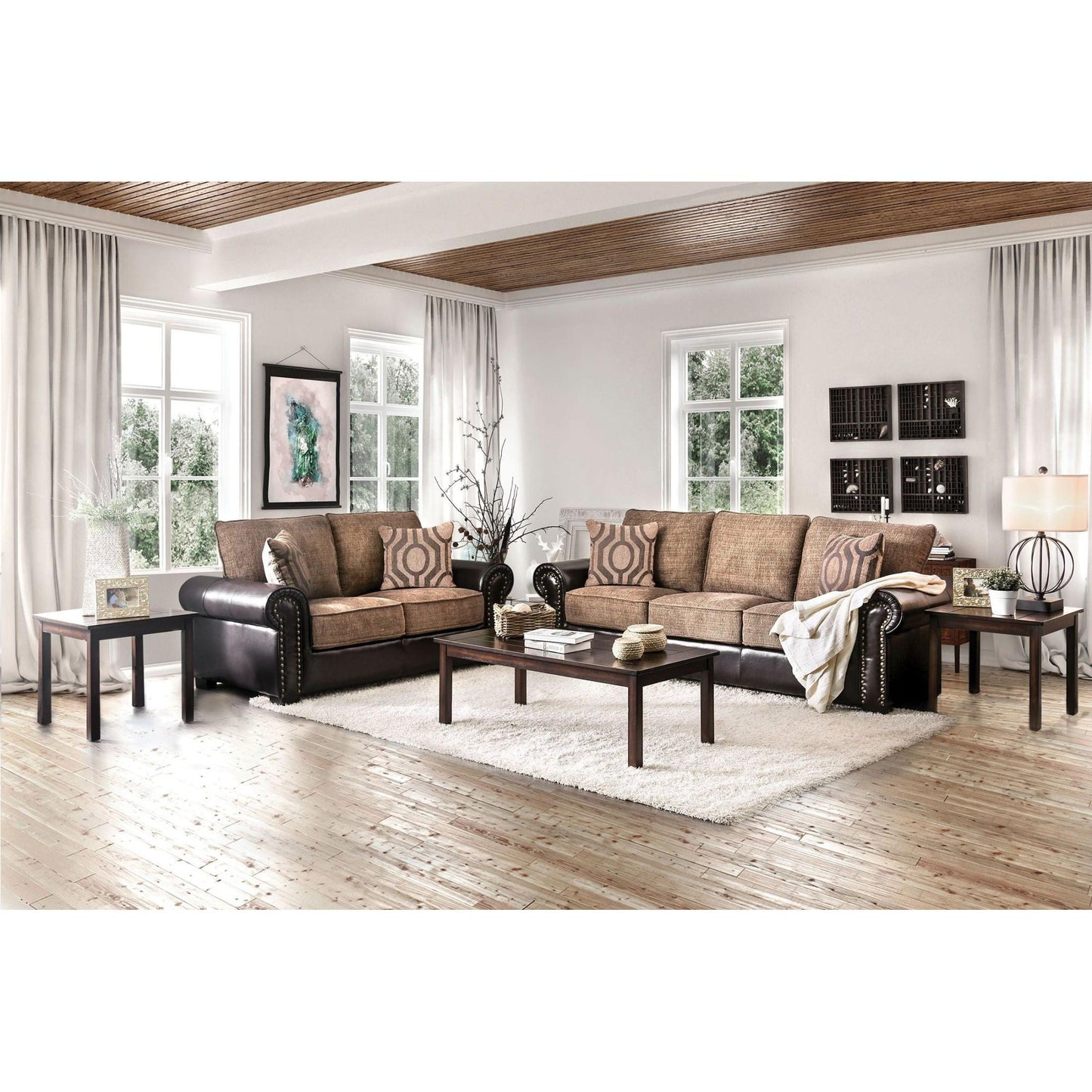  Furniture of America Ceuta Stationary Fabric Sofa CM6522-SF IMAGE 7