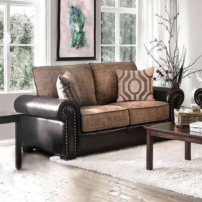  Furniture of America Ceuta Stationary Fabric Loveseat CM6522-LV IMAGE 1