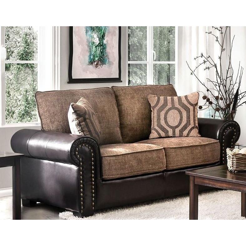  Furniture of America Ceuta Stationary Fabric Loveseat CM6522-LV IMAGE 2