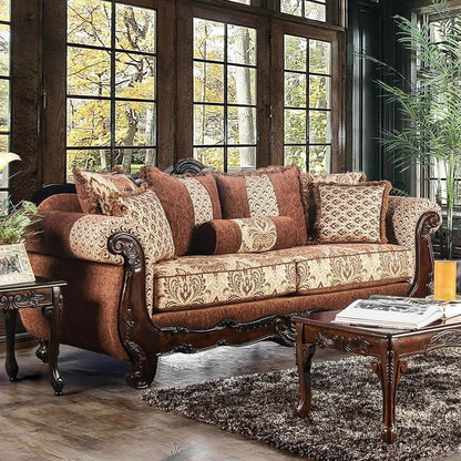  Furniture of America Amadeo Stationary Fabric Sofa SM6402-SF IMAGE 1