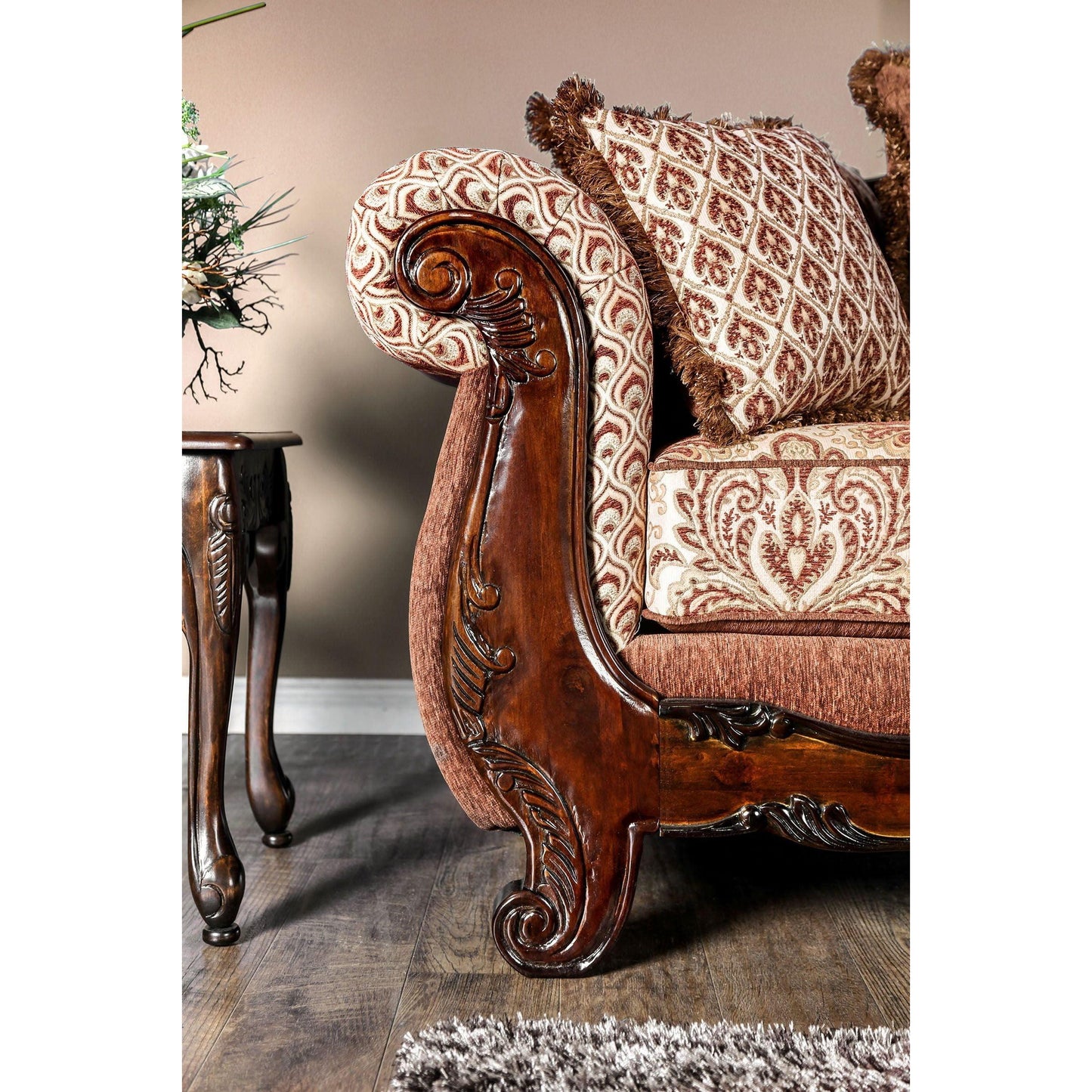  Furniture of America Amadeo Stationary Fabric Sofa SM6402-SF IMAGE 5