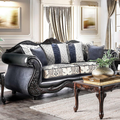  Furniture of America Amadeo Stationary Fabric Sofa SM6403-SF IMAGE 1