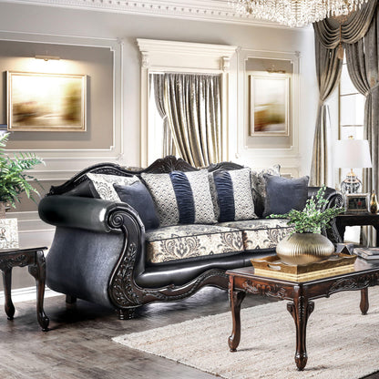  Furniture of America Amadeo Stationary Fabric Sofa SM6403-SF IMAGE 2