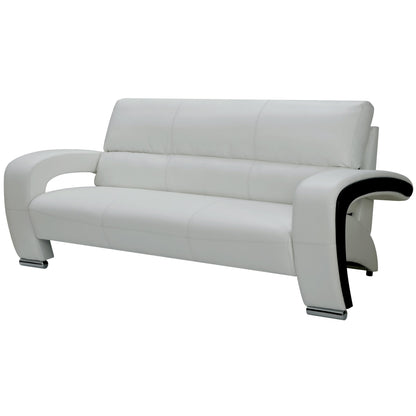  Furniture of America Wezen Stationary Leatherette Sofa CM6412WH-SF IMAGE 1
