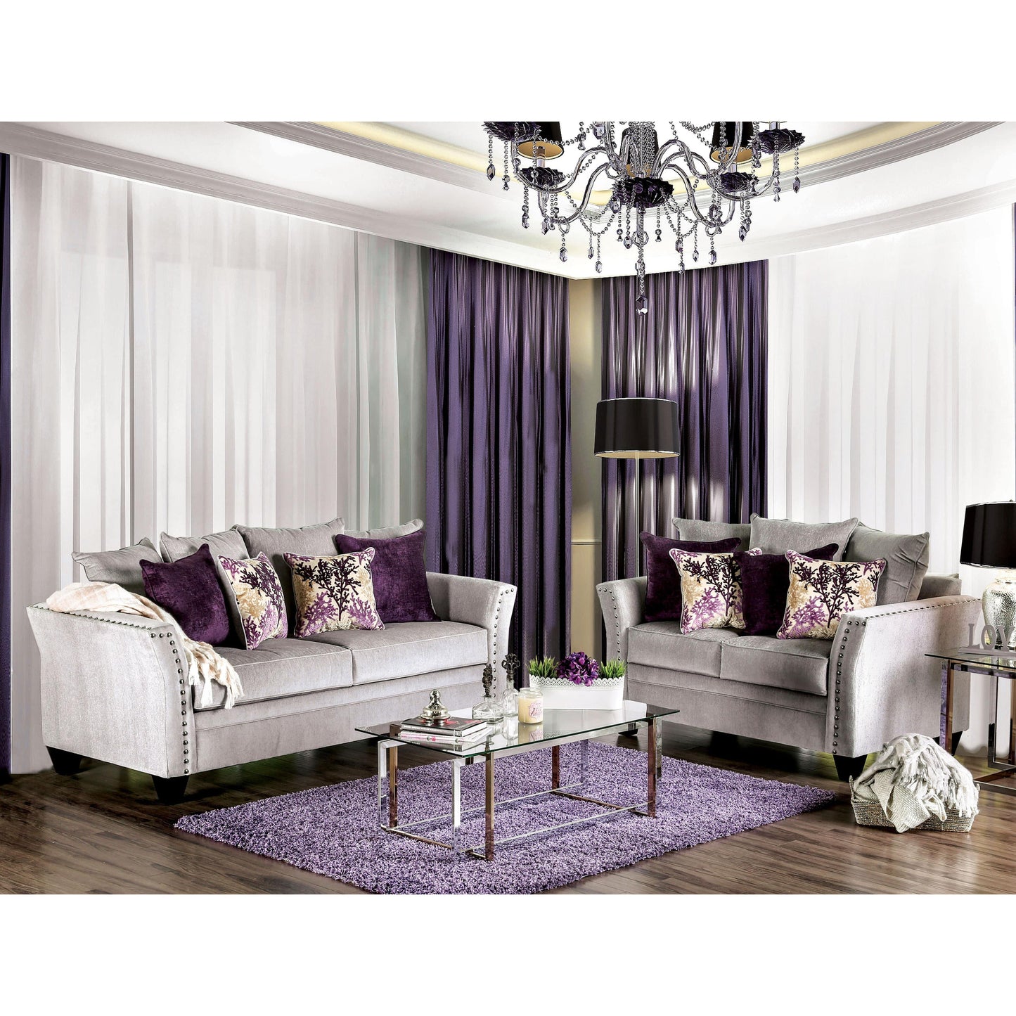  Furniture of America Oliviera Stationary Fabric Sofa SM6204-SF IMAGE 10