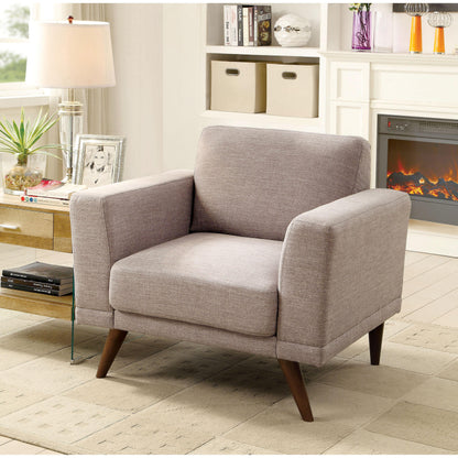  Furniture of America Janie Stationary Fabric Chair CM6977GY-CH IMAGE 2