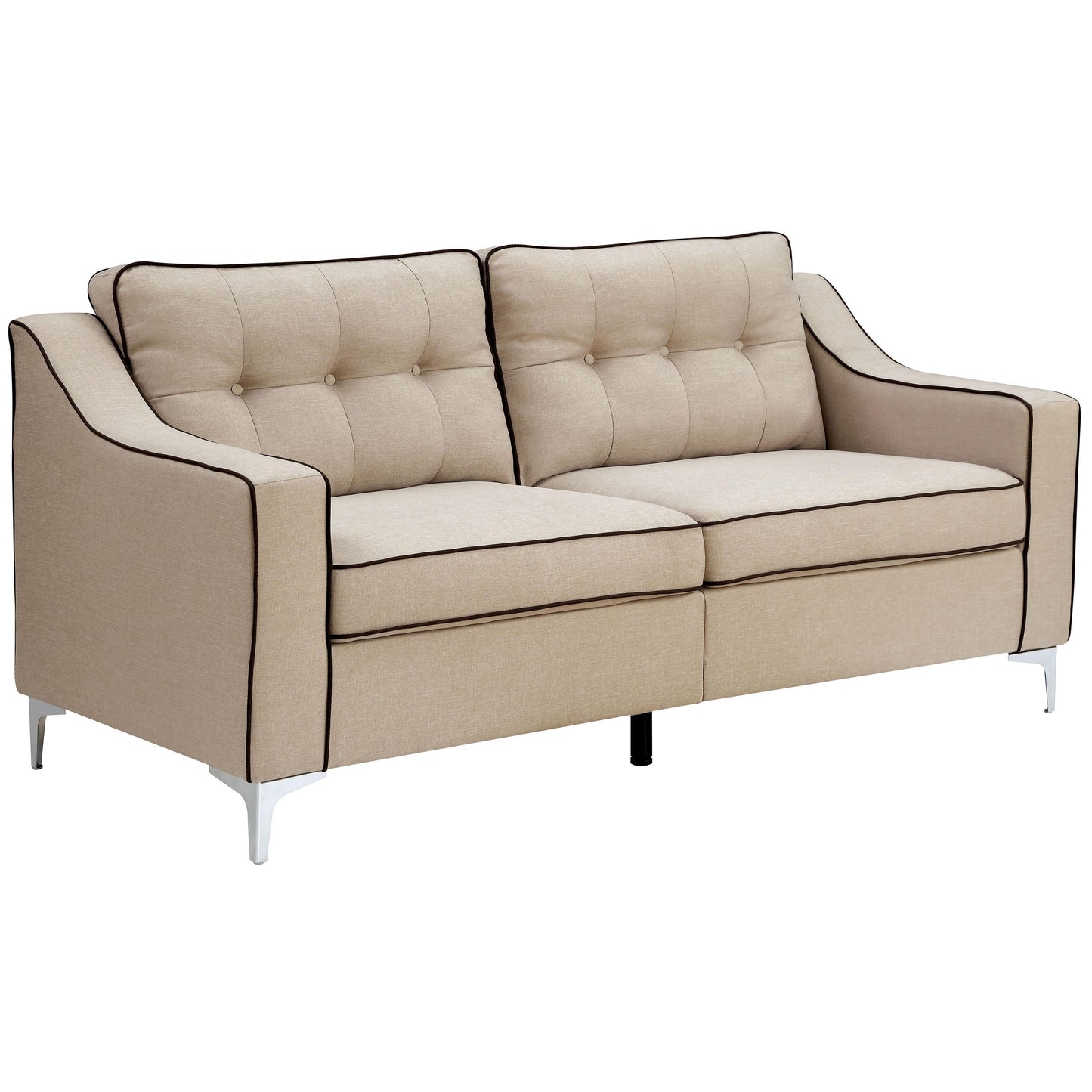  Furniture of America Glenda Stationary Fabric Sofa CM6850BG-SF IMAGE 1