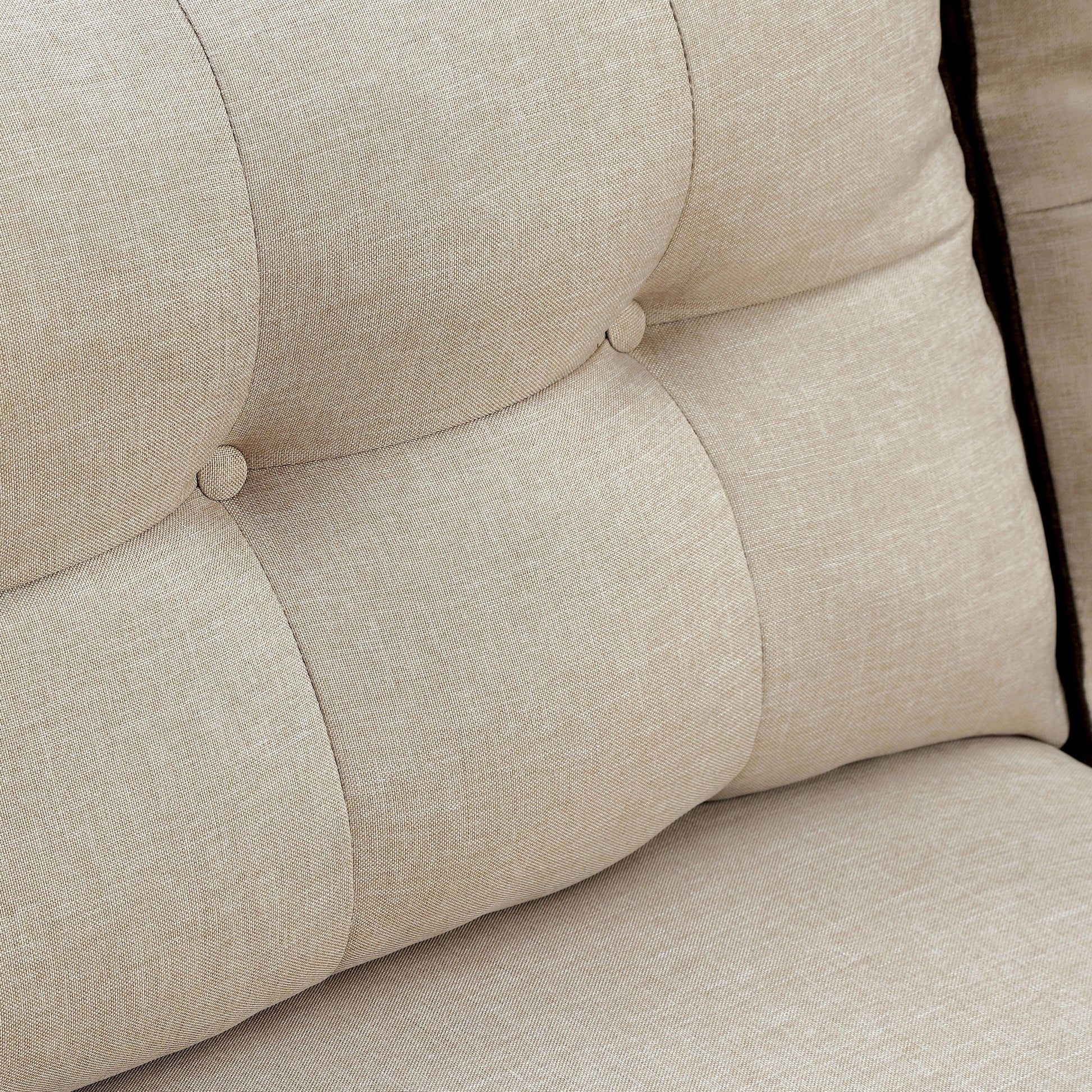  Furniture of America Glenda Stationary Fabric Sofa CM6850BG-SF IMAGE 3
