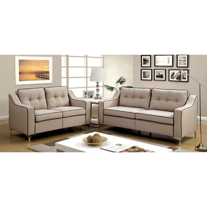  Furniture of America Glenda Stationary Fabric Sofa CM6850BG-SF IMAGE 6