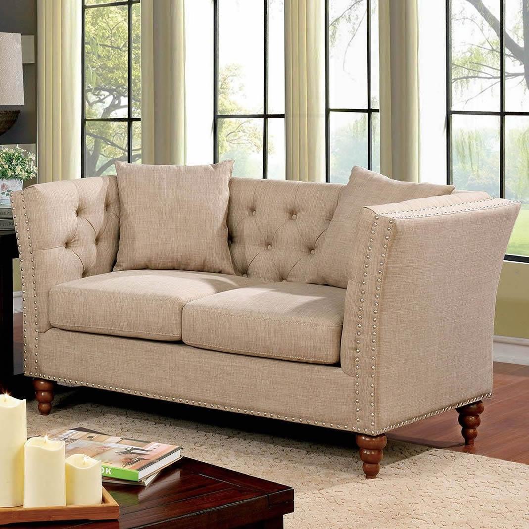  Furniture of America Imani Stationary Fabric Loveseat CM6860-LV IMAGE 2