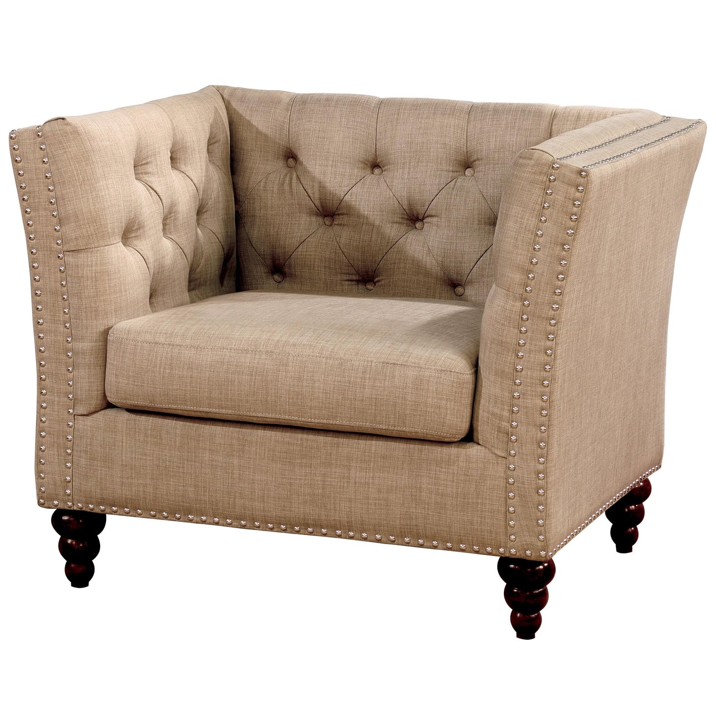  Furniture of America Imani Stationary Fabric Chair CM6860-CH IMAGE 1