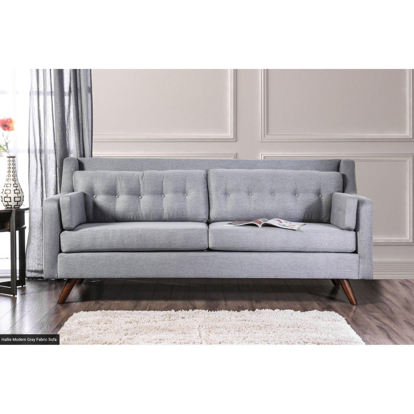  Furniture of America Hallie Stationary Fabric Sofa SM8821-SF IMAGE 7