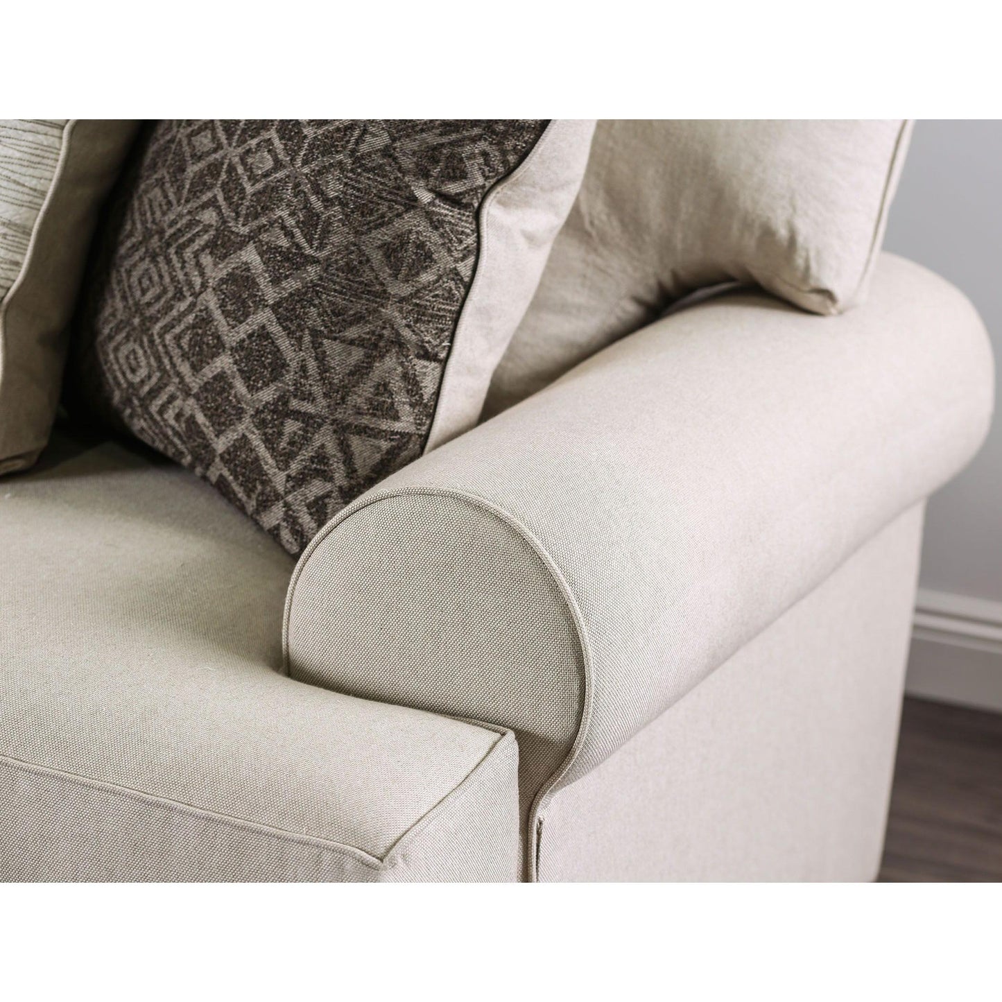  Furniture of America Gilda Stationary Fabric Sofa SM1272-SF IMAGE 3