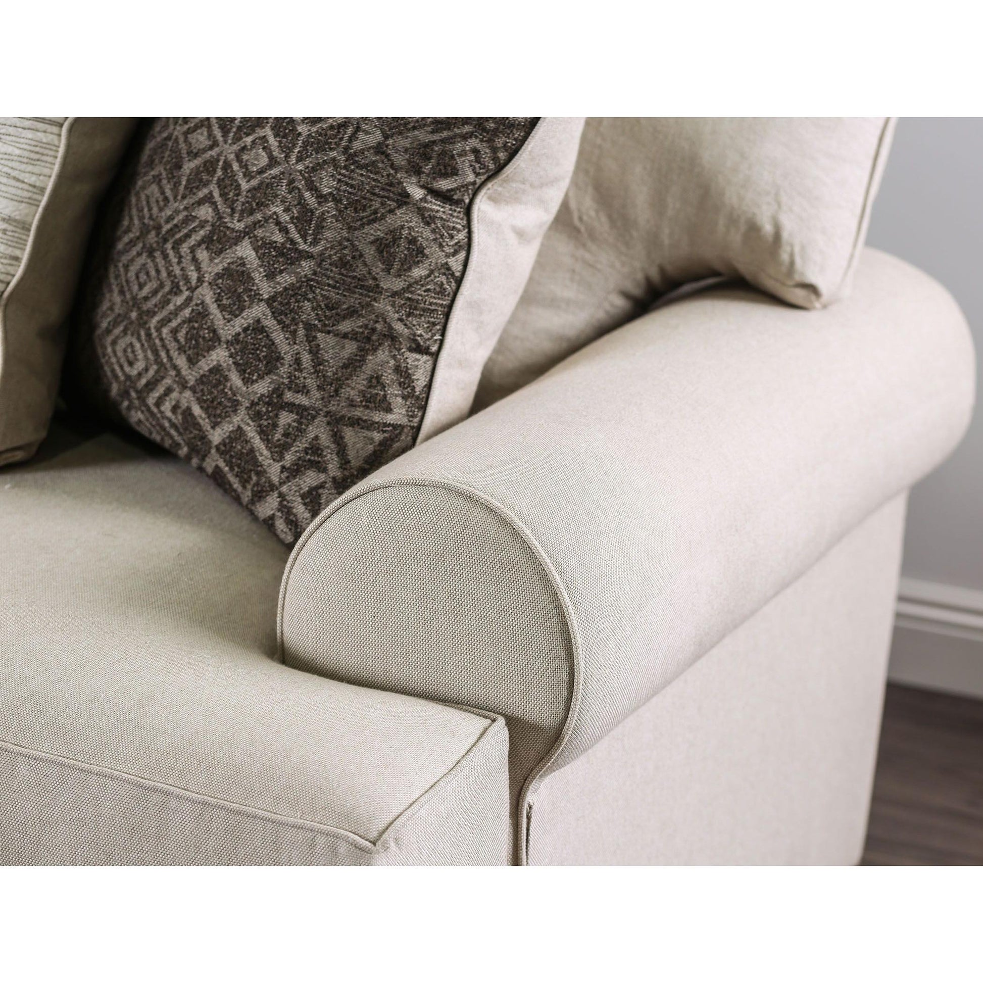  Furniture of America Gilda Stationary Fabric Sofa SM1272-SF IMAGE 3