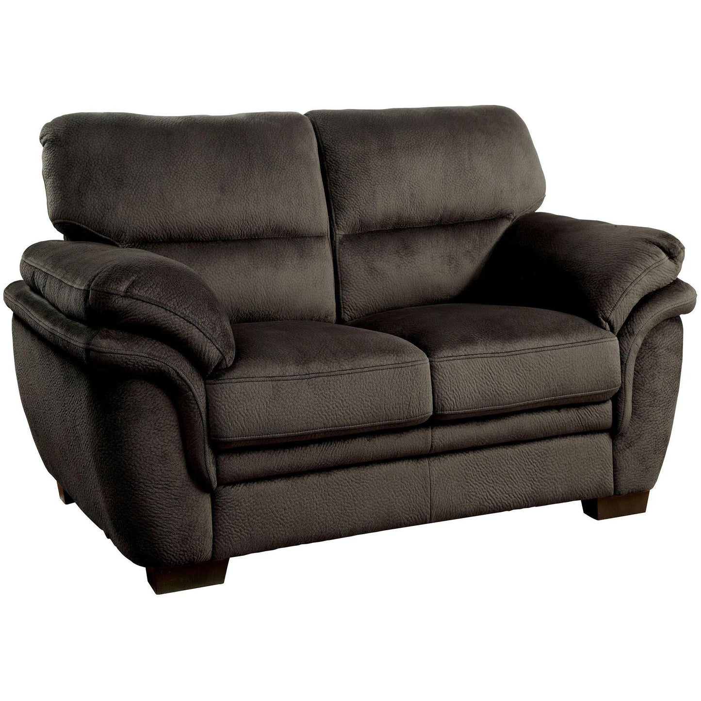 Furniture of America Jaya Stationary Fabric Loveseat CM6503DB-LV IMAGE 1