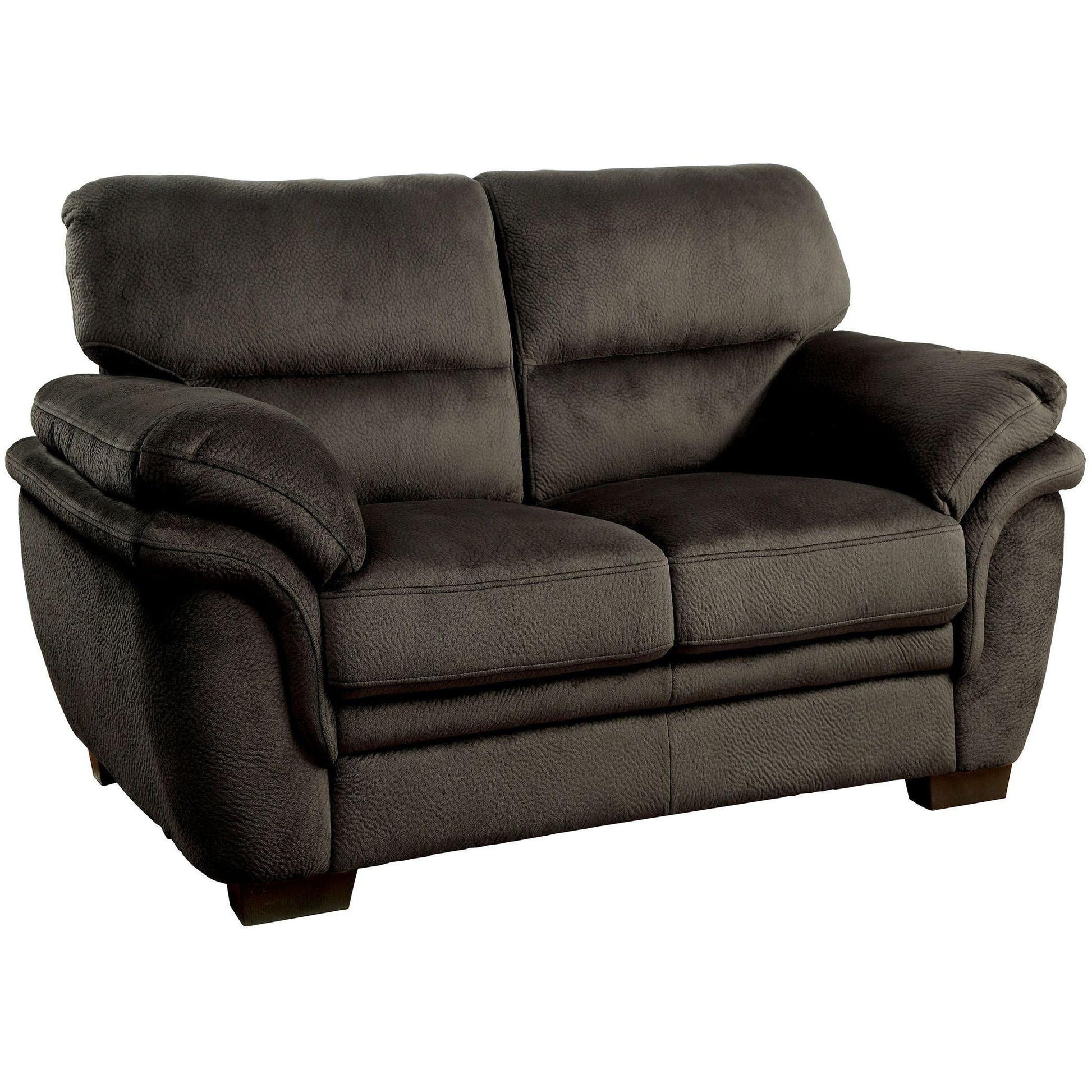  Furniture of America Jaya Stationary Fabric Loveseat CM6503DB-LV IMAGE 1