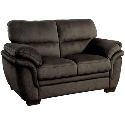  Furniture of America Jaya Stationary Fabric Loveseat CM6503DB-LV IMAGE 1