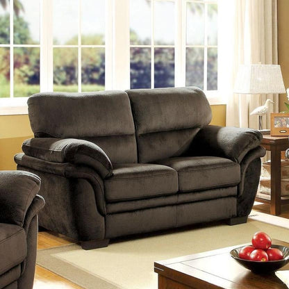  Furniture of America Jaya Stationary Fabric Loveseat CM6503DB-LV IMAGE 2