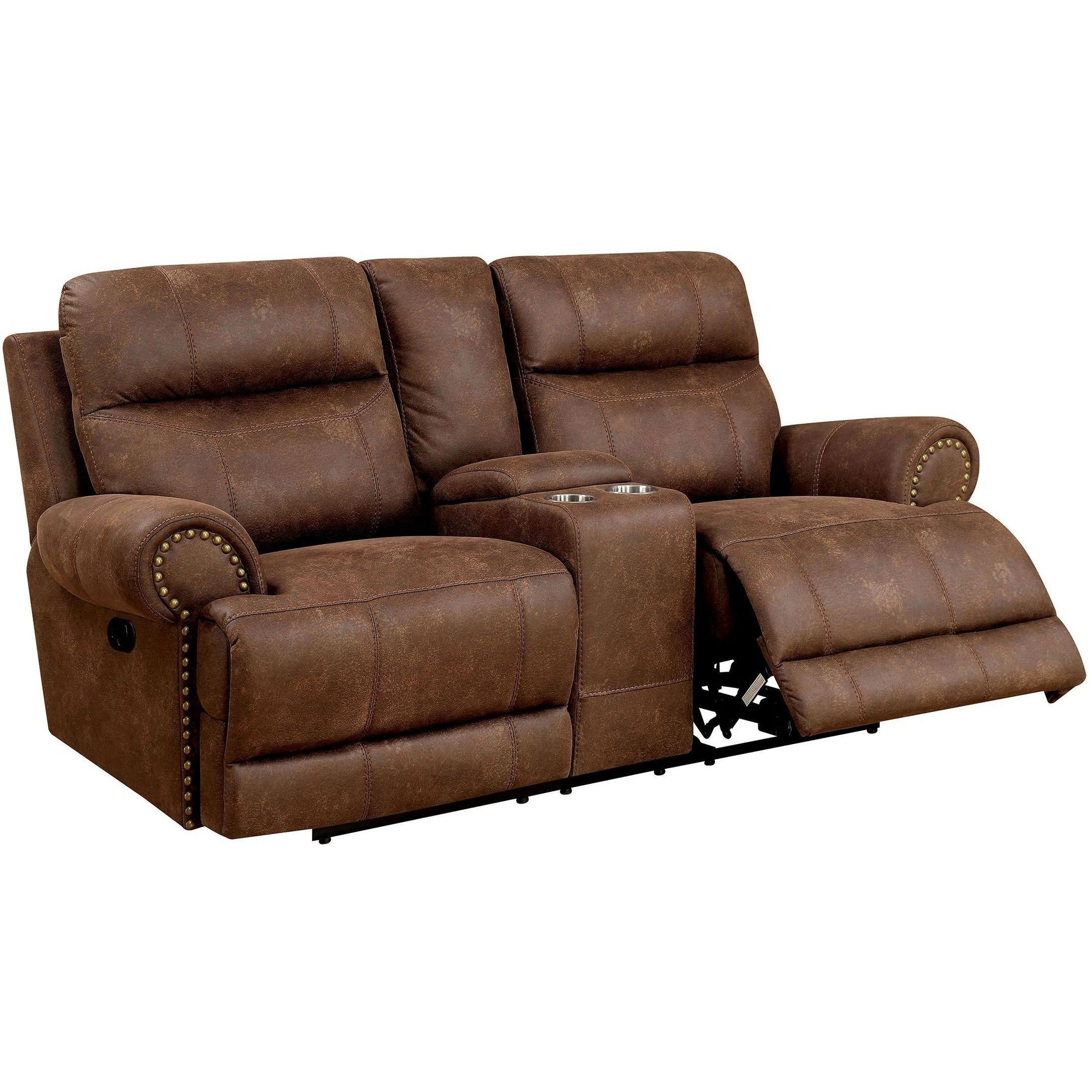  Furniture of America Kellie Reclining Fabric Loveseat CM6281-LV IMAGE 1