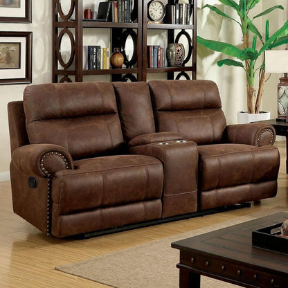  Furniture of America Kellie Reclining Fabric Loveseat CM6281-LV IMAGE 2