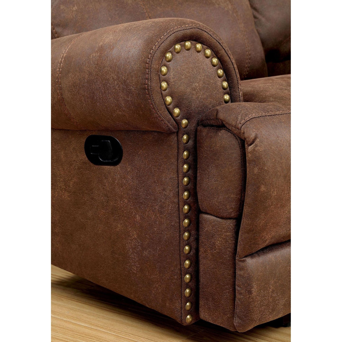  Furniture of America Kellie Reclining Fabric Loveseat CM6281-LV IMAGE 3