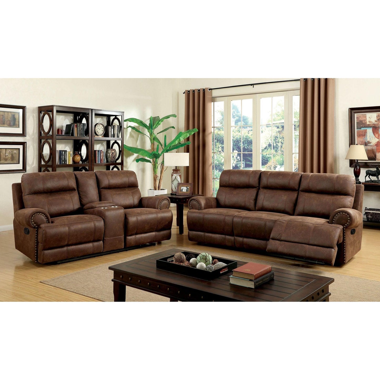  Furniture of America Kellie Reclining Fabric Loveseat CM6281-LV IMAGE 5
