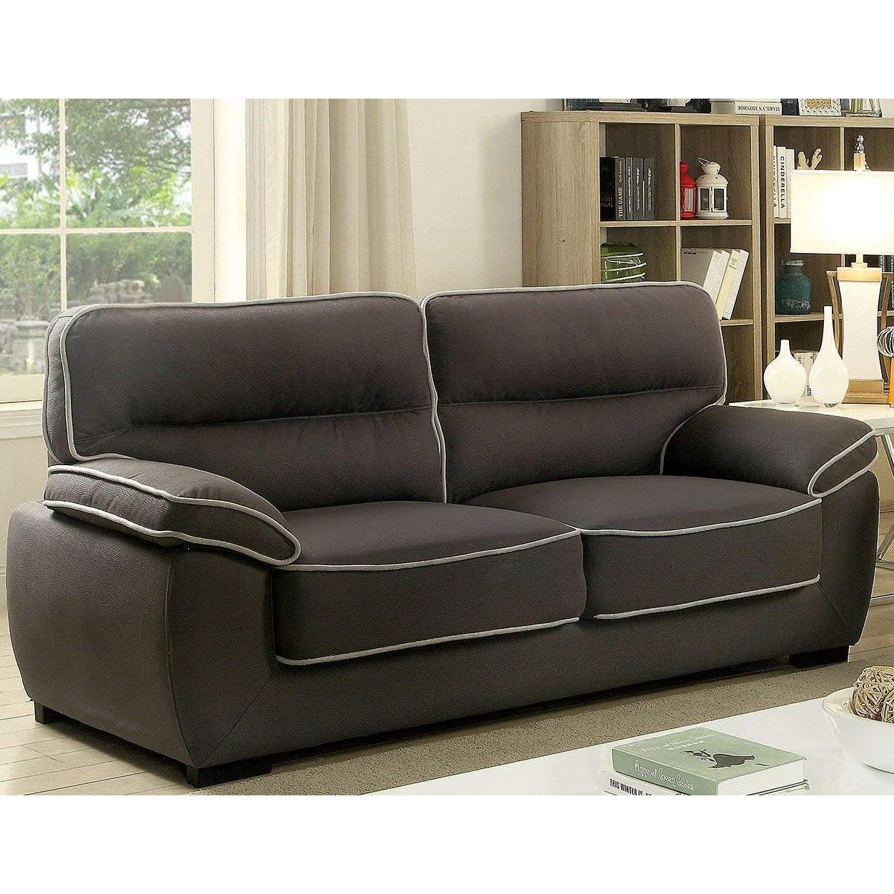  Furniture of America Elly Stationary Fabric Sofa CM6504-SF IMAGE 2