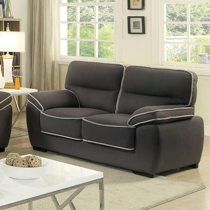 Furniture of America Elly Stationary Fabric Loveseat CM6504-LV IMAGE 1