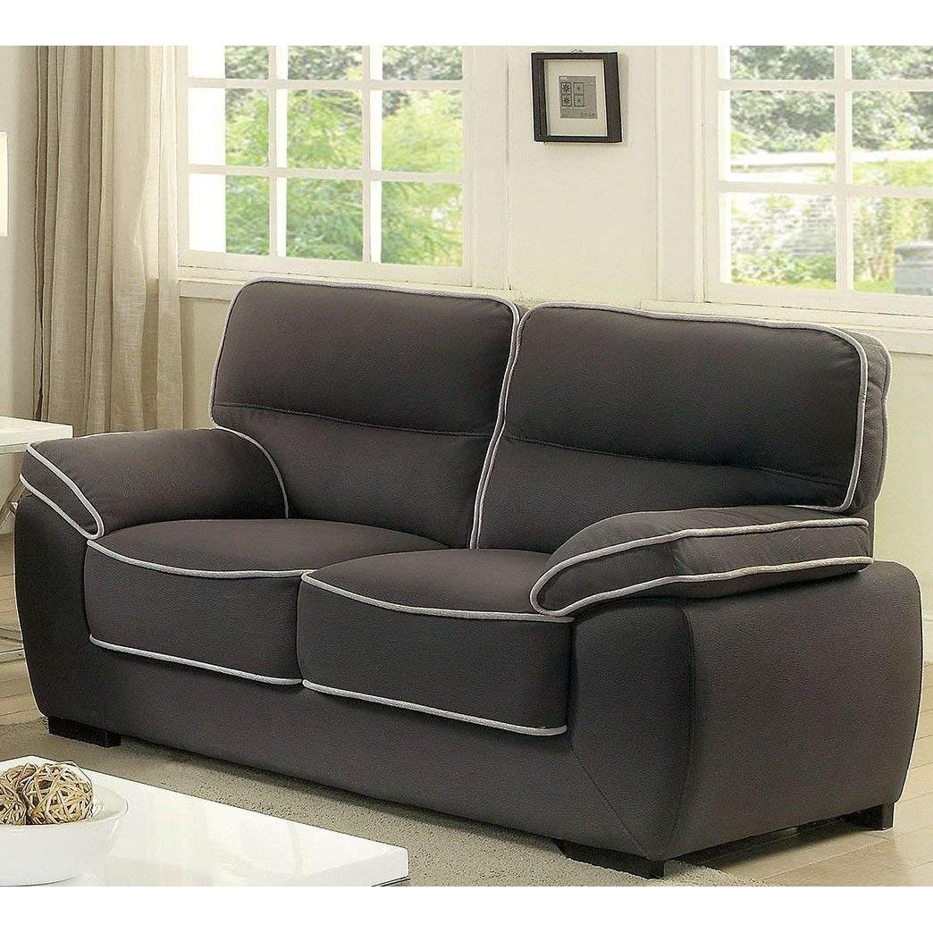  Furniture of America Elly Stationary Fabric Loveseat CM6504-LV IMAGE 2