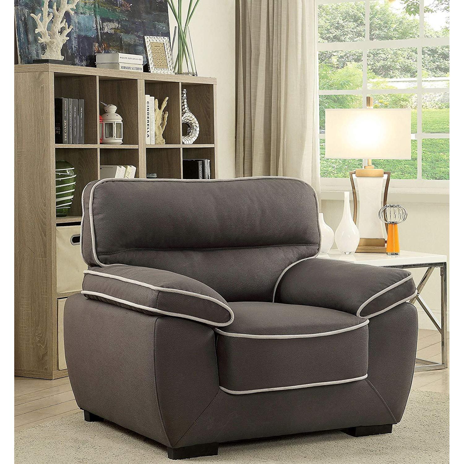  Furniture of America Elly Stationary Fabric Chair CM6504-CH IMAGE 2