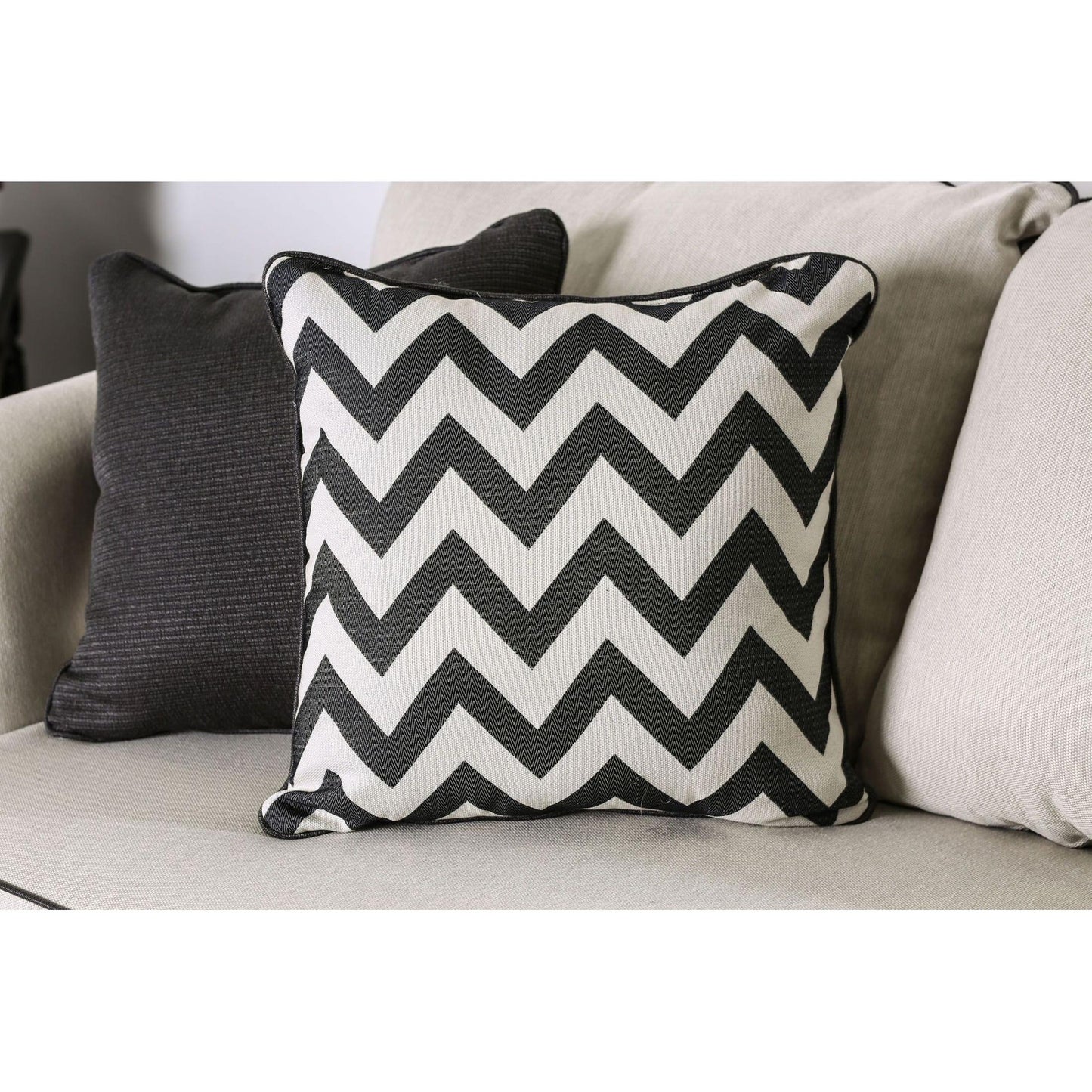  Furniture of America Percey Stationary Fabric Sofa SM1278-SF IMAGE 4