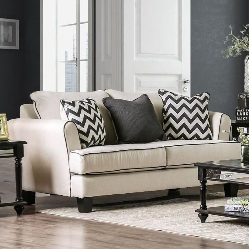  Furniture of America Percey Stationary Fabric Loveseat SM1278-LV IMAGE 1