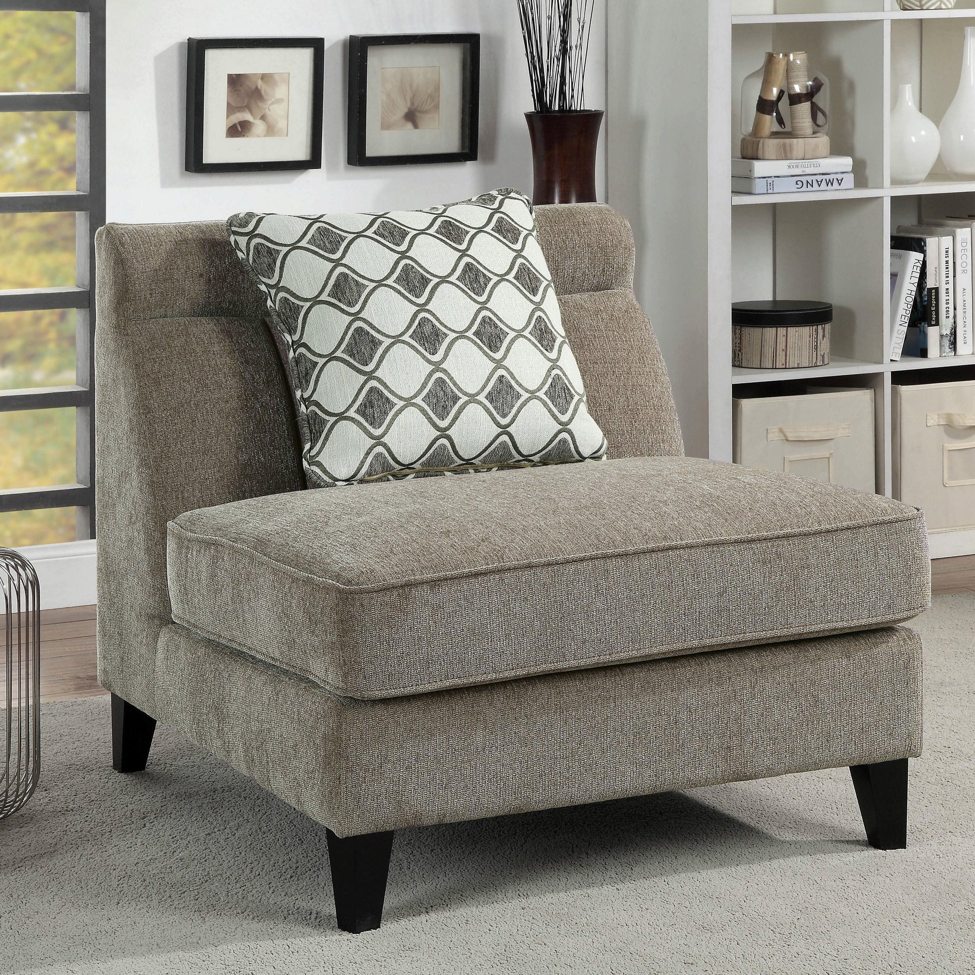  Furniture of America Kristi Stationary Fabric Chair CM6835-CH IMAGE 2