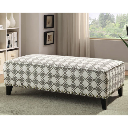  Furniture of America Kristi Fabric Ottoman CM6835-OT IMAGE 2